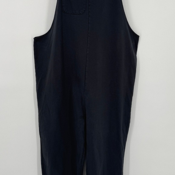 Hatch Sara Maternity Overalls Size Small Black Organic Cotton Tie Strap Jumpsuit - Picture 6 of 15